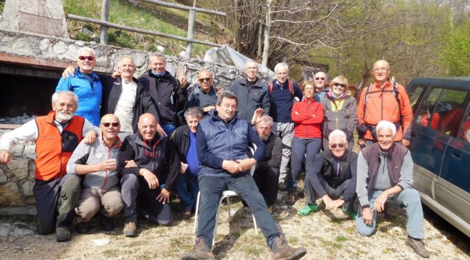 Compleanno di Gianni sul monte Pizzocolo m 1581